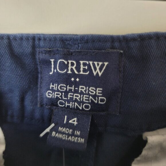 J. Crew High Rise Girlfriend Chino Pants Navy - Picture 10 of 12